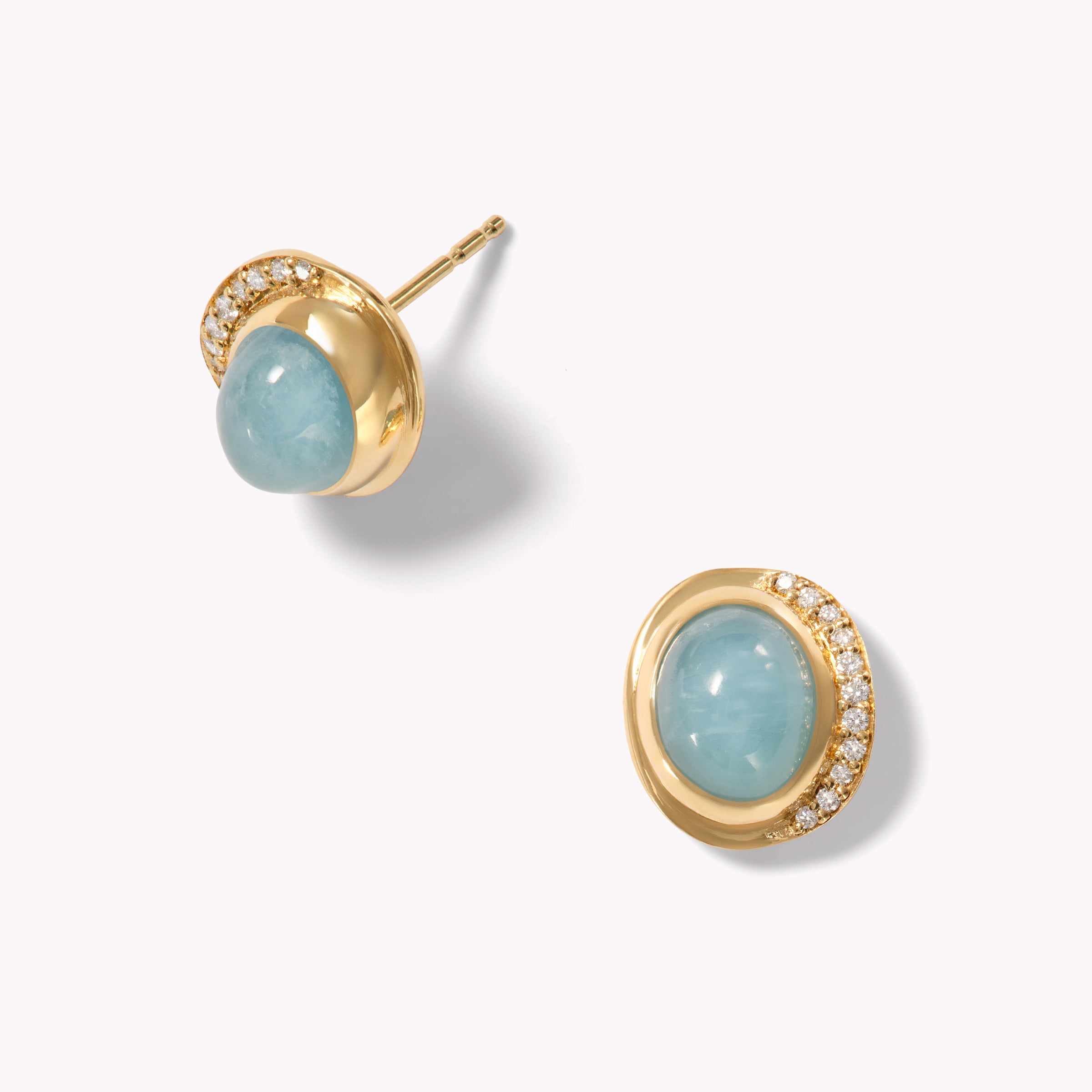 Aurora Crescent Studs