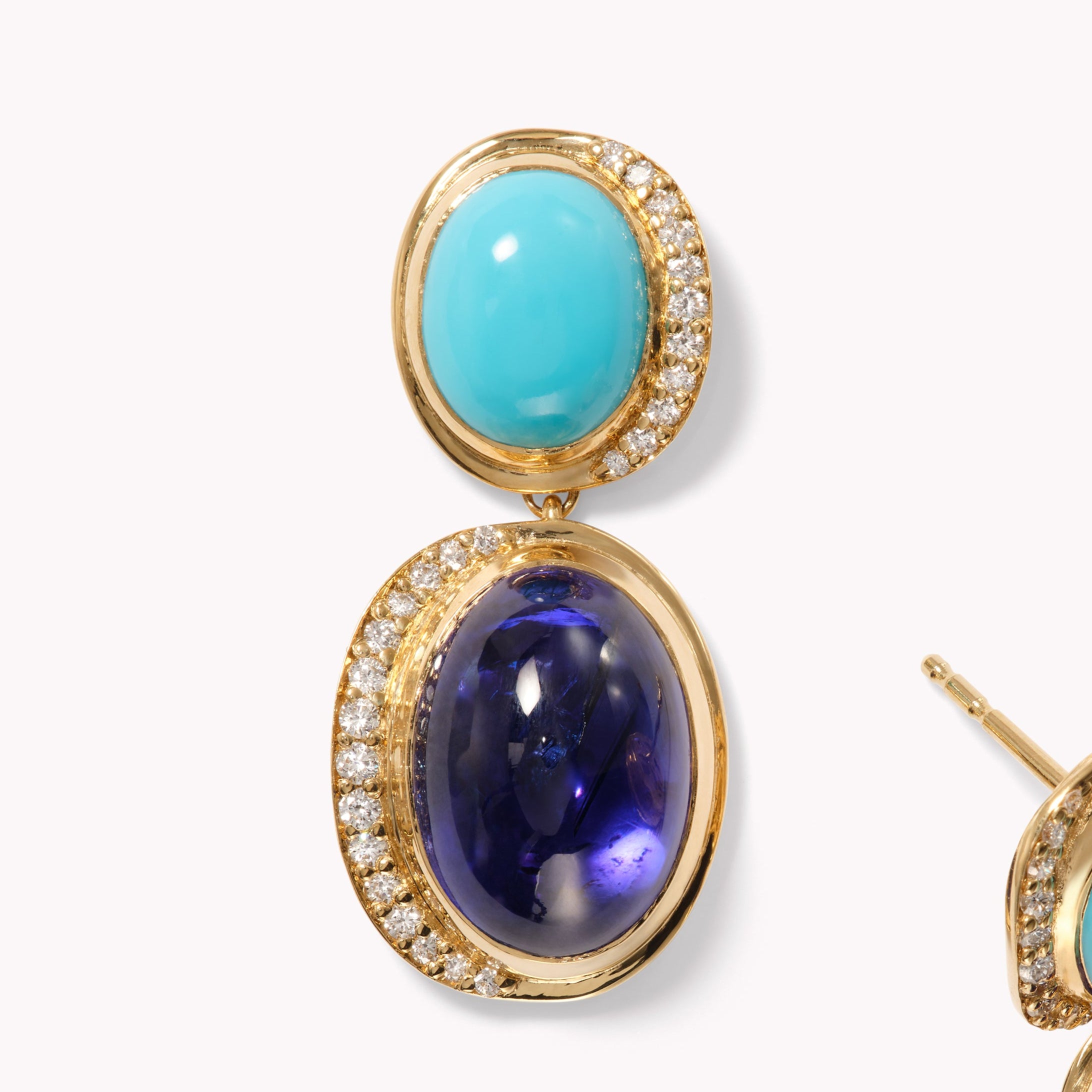 Aurora Crescent Drop Earrings