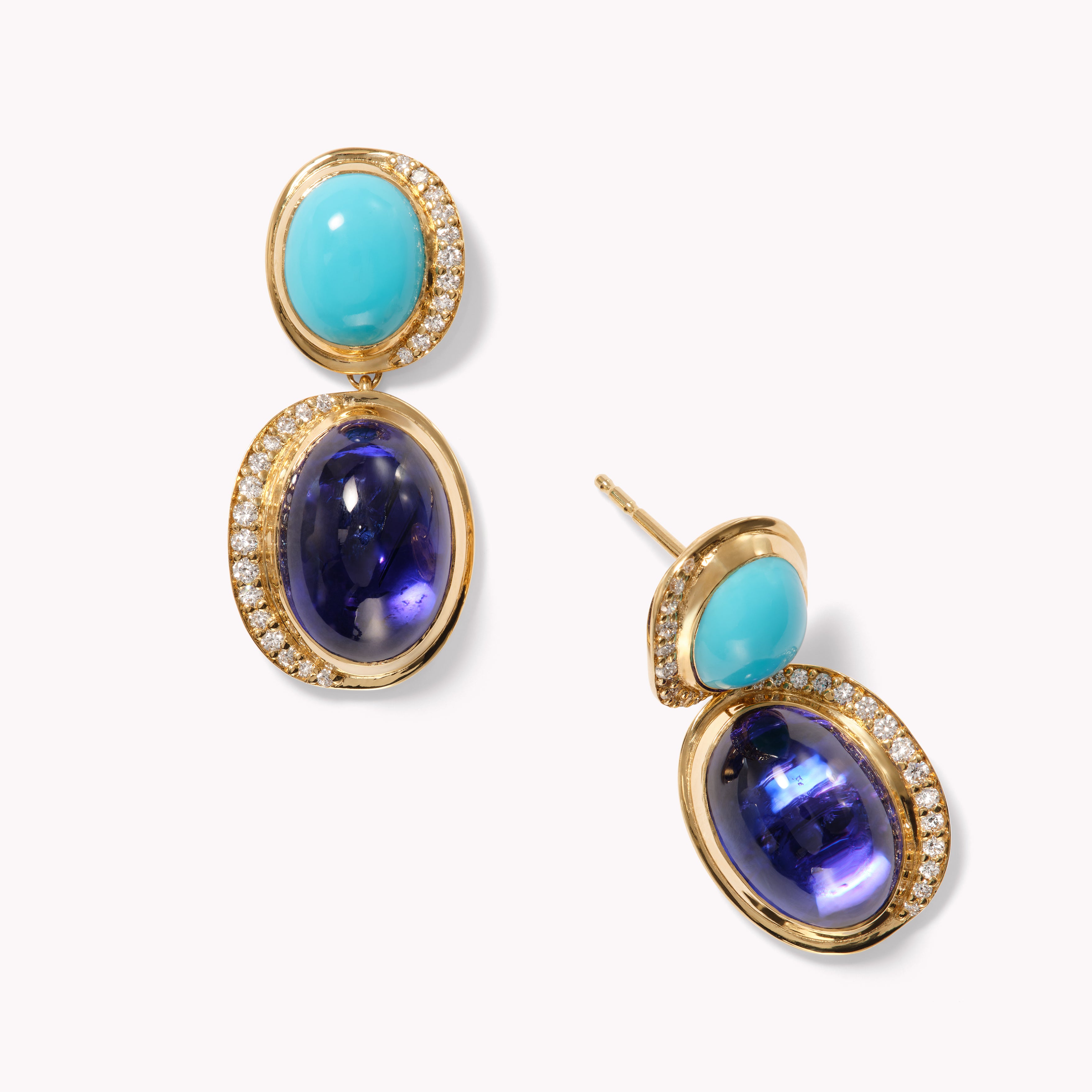 Aurora Crescent Drop Earrings