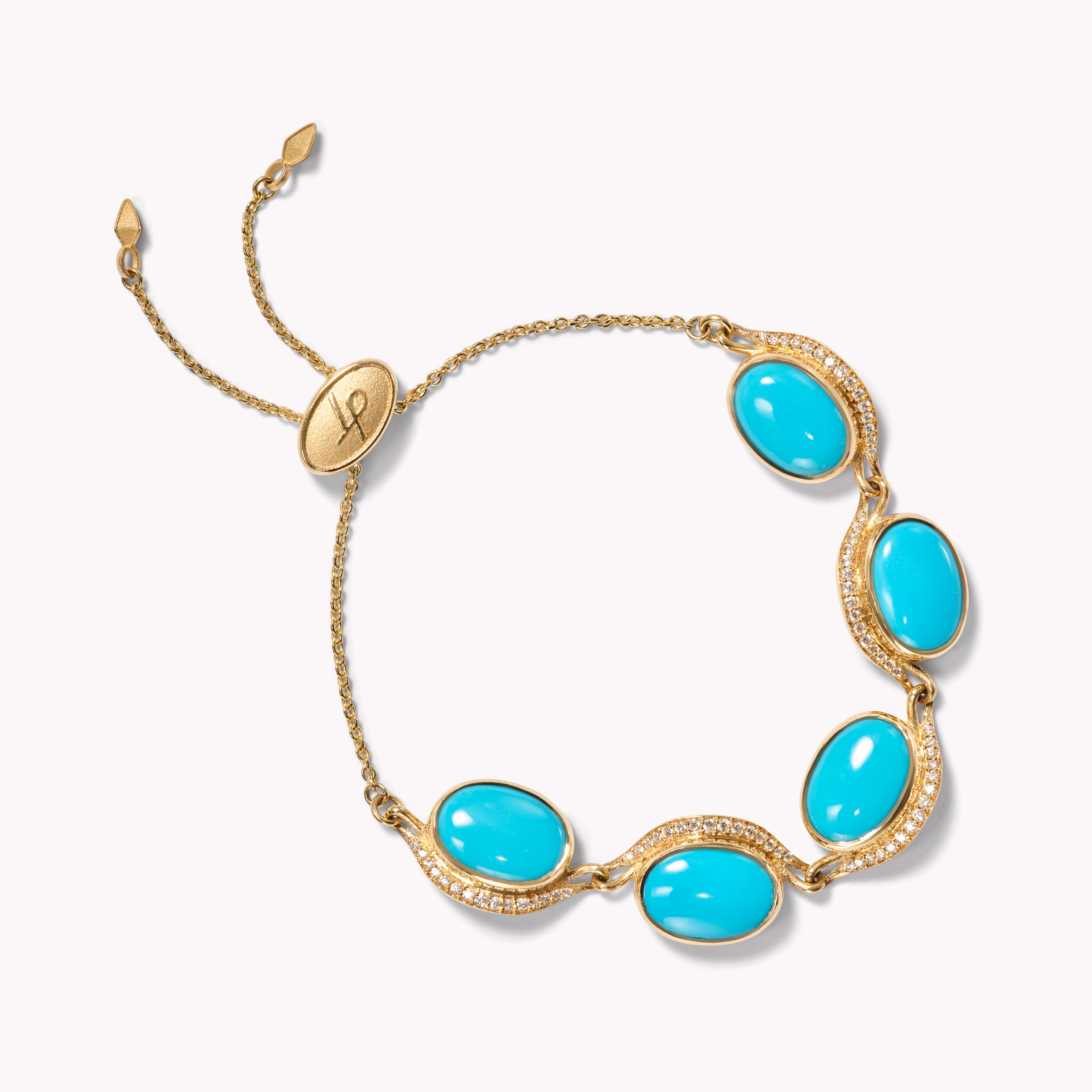 Aurora Crescent Turquoise Bracelet