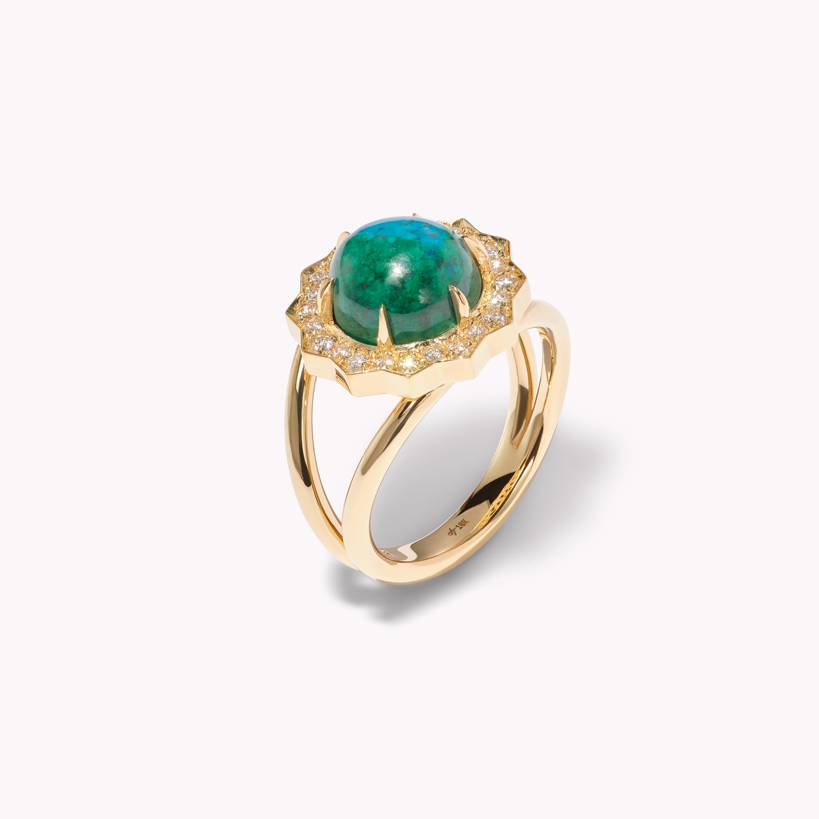 Celeste Chrysocolla Cocktail Ring