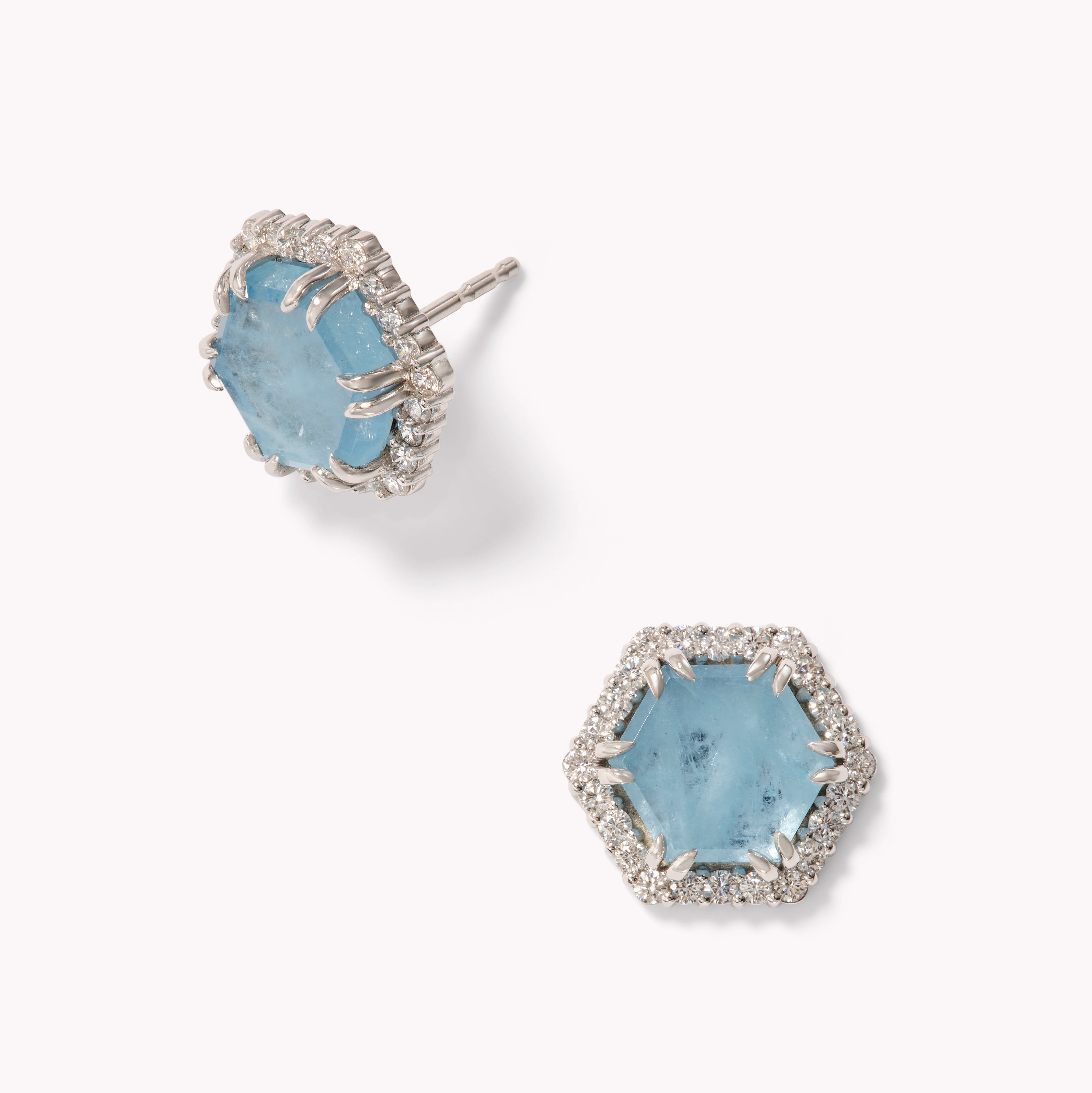 Eclipse Aquamarine Studs