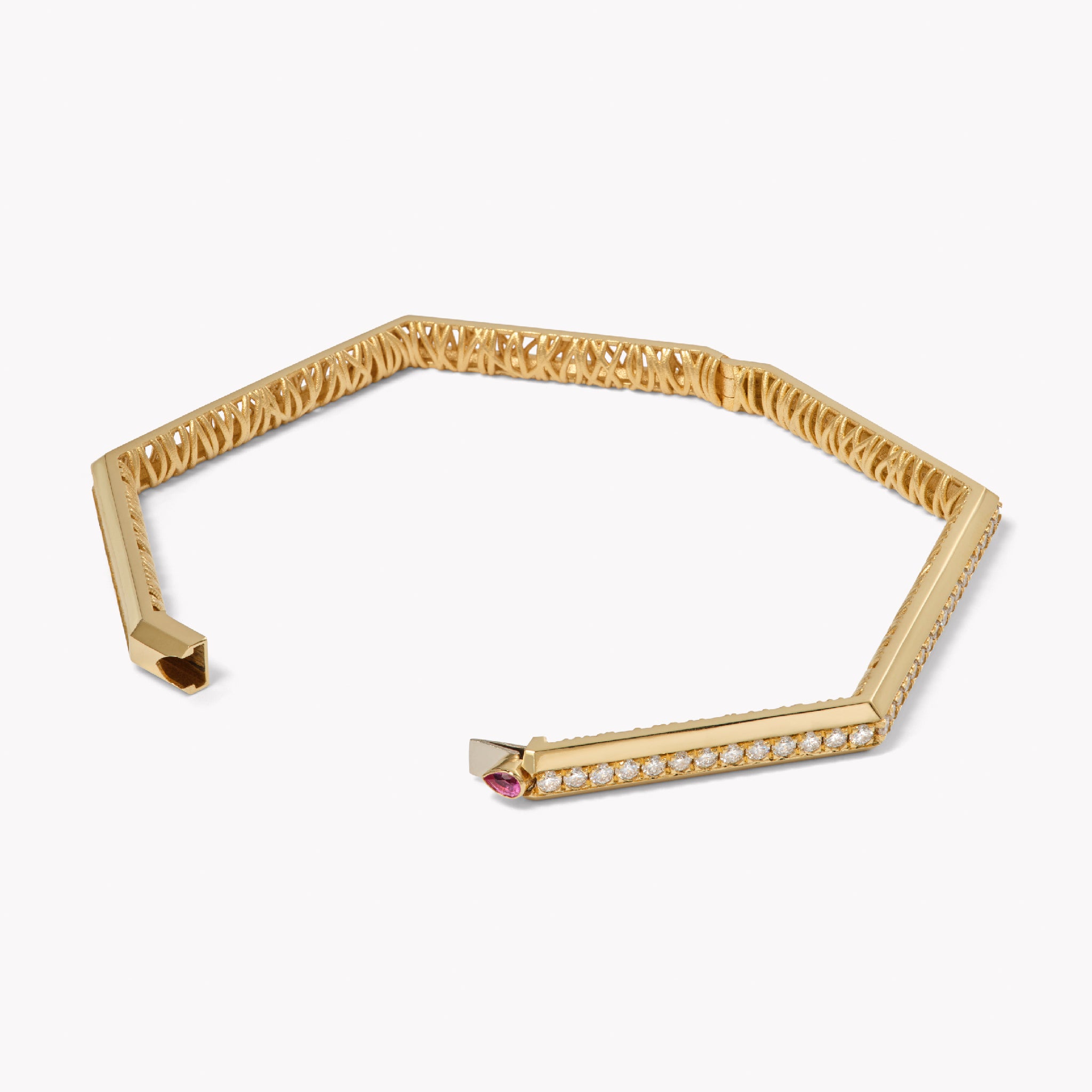 Eclipse Hinged Bangle