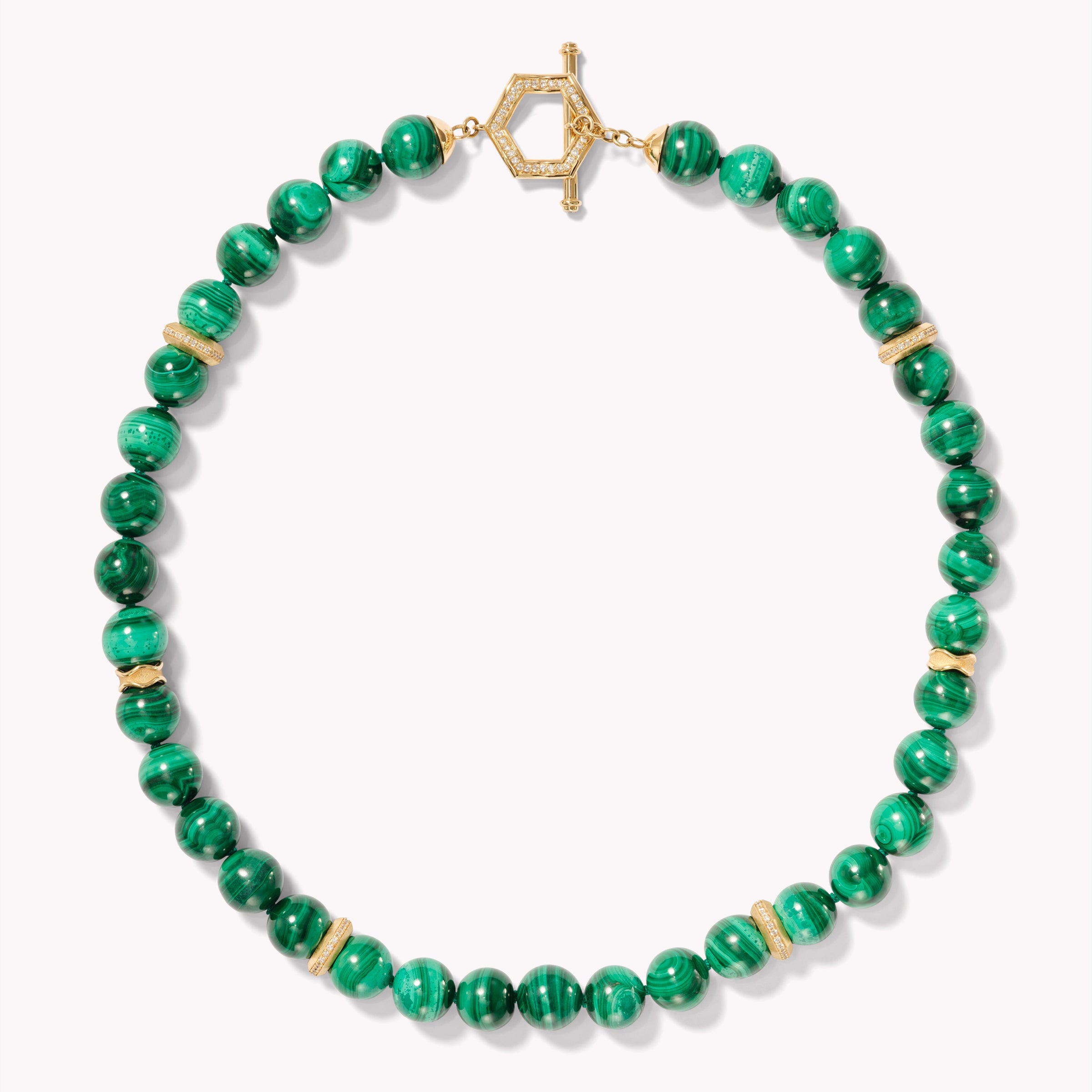 Sonora Eclipse Malachite Bead Necklace