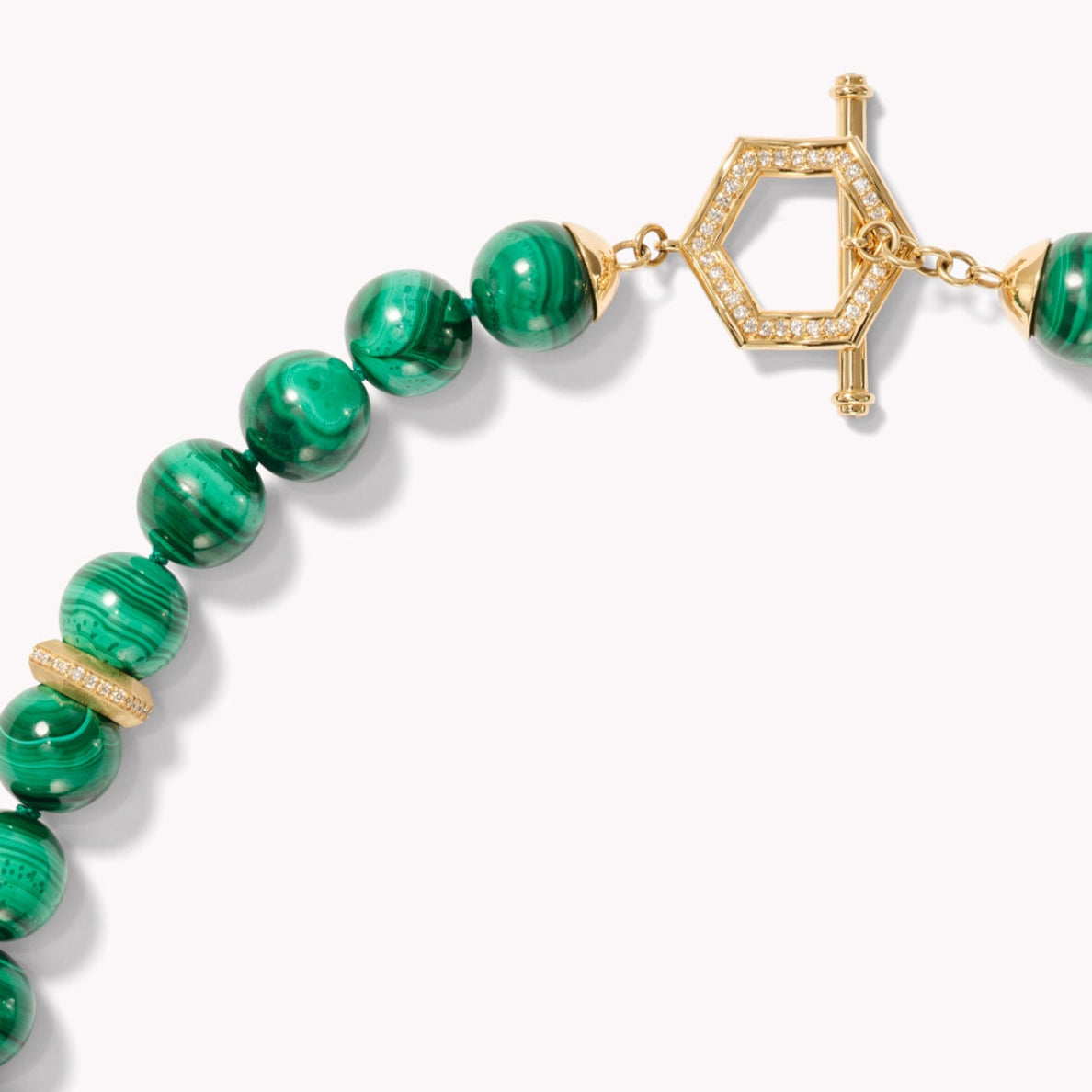 Sonora Eclipse Malachite Bead Necklace