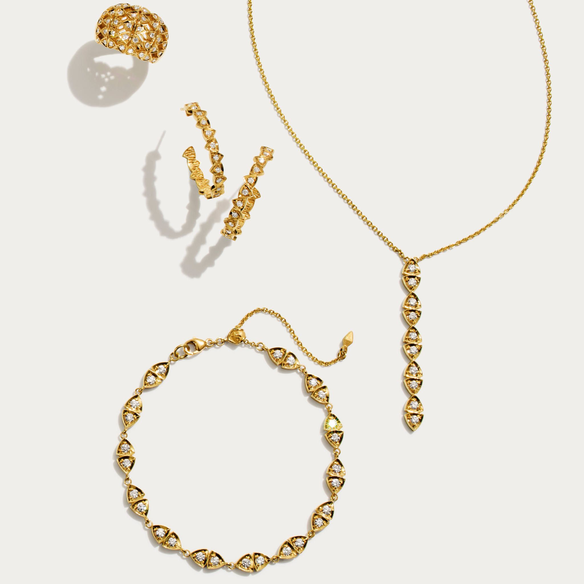 Emory Diamond Hoop Earrings