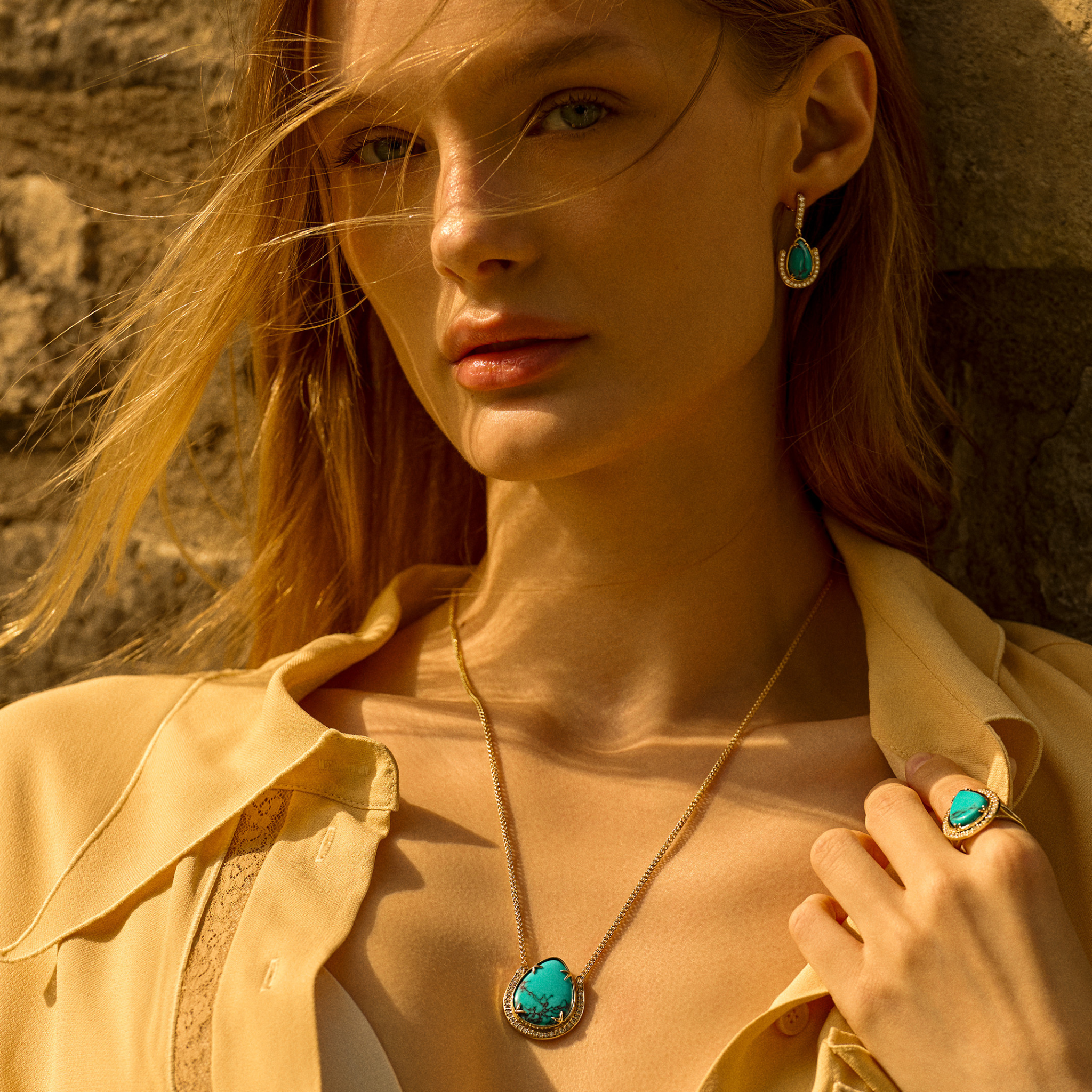 Petite Victoria Turquoise Pendant