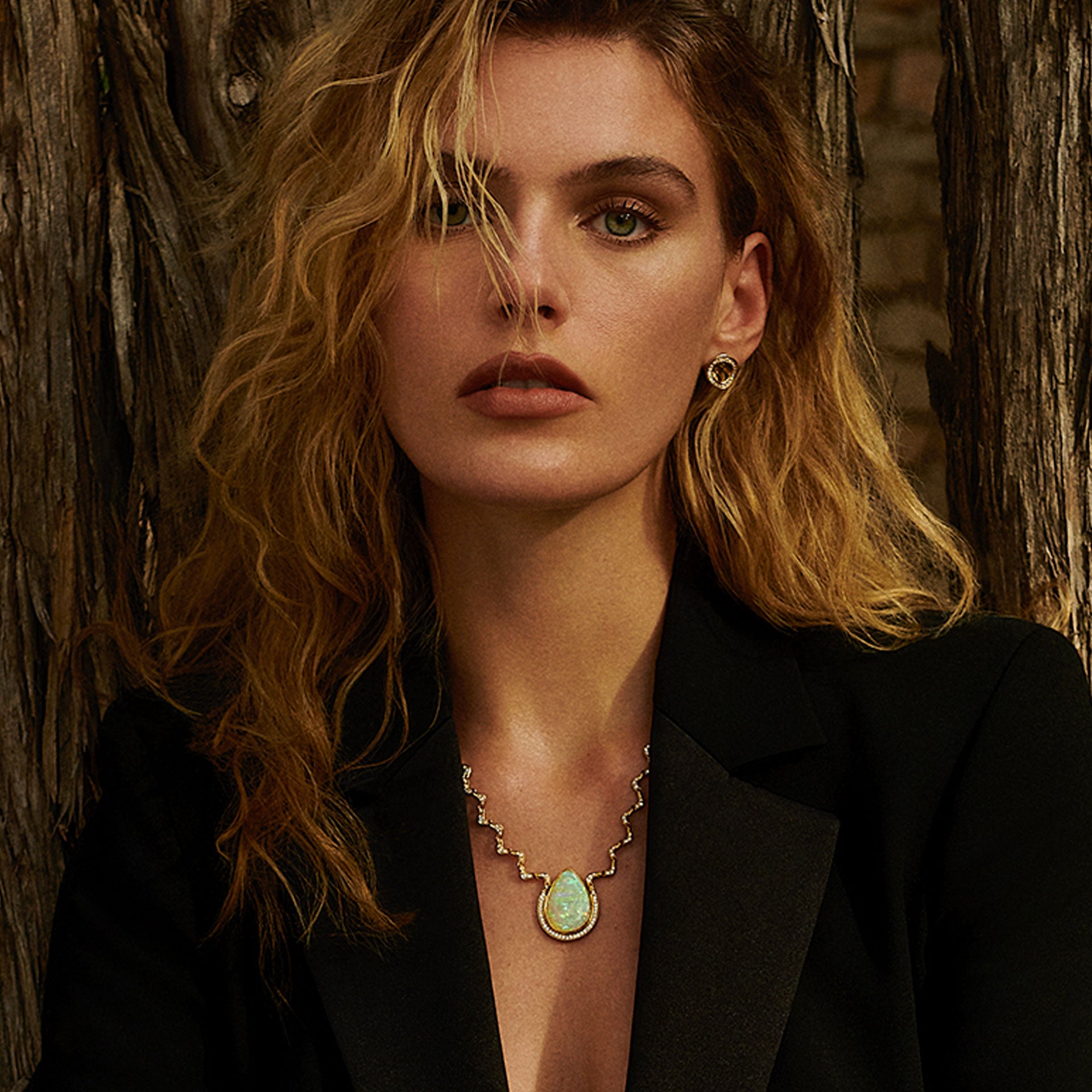 River Studs with Diamonds