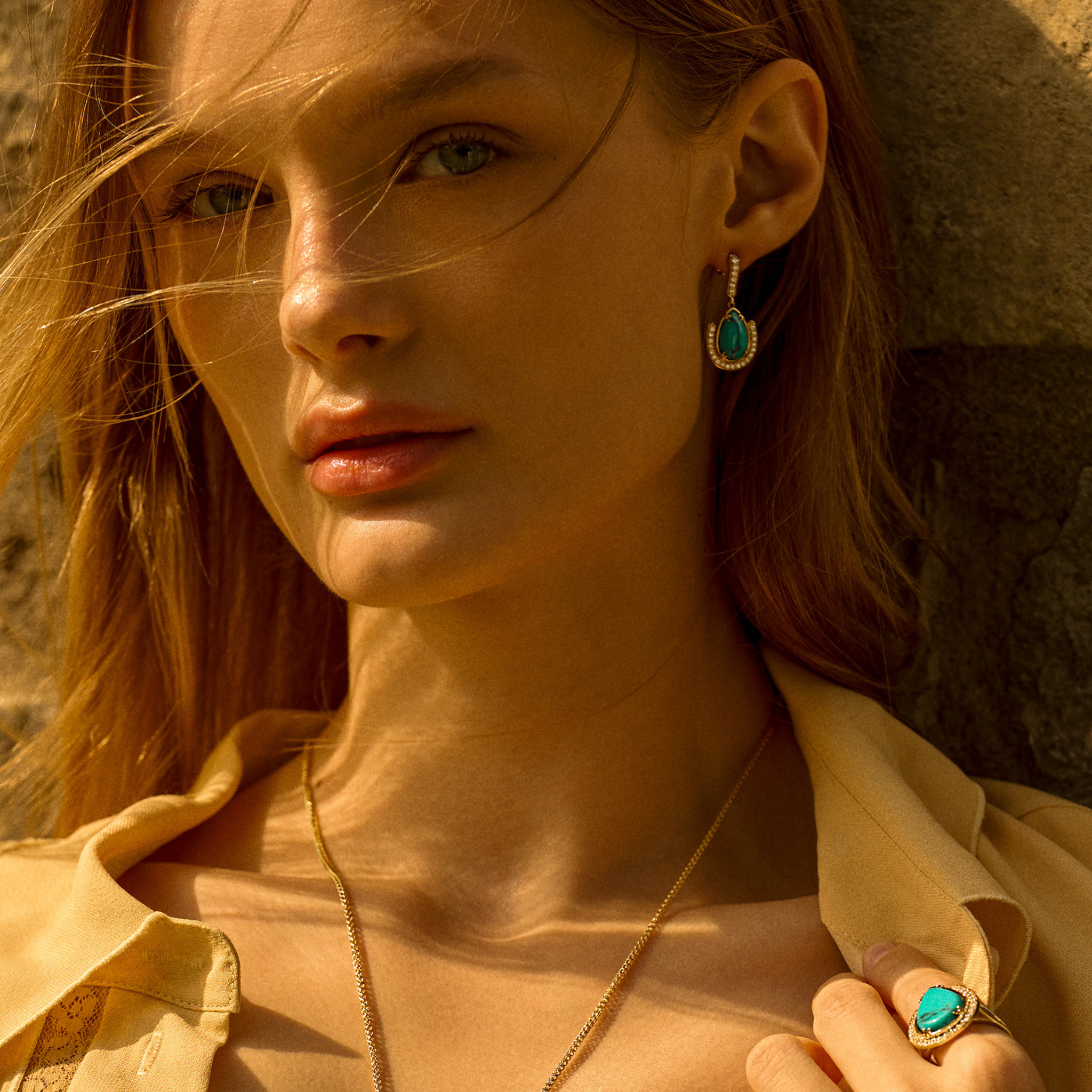 Victoria Turquoise Statement Earrings