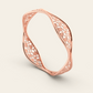 Cracked Earth Stacking Bangle in 18k Rose Gold