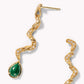 Victoria Malachite Drop Earrings