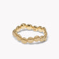 Beaded Curve Stacking Ring