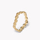 Beaded Curve Stacking Ring