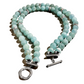 Cenote Aquamarine Double Bead Necklace