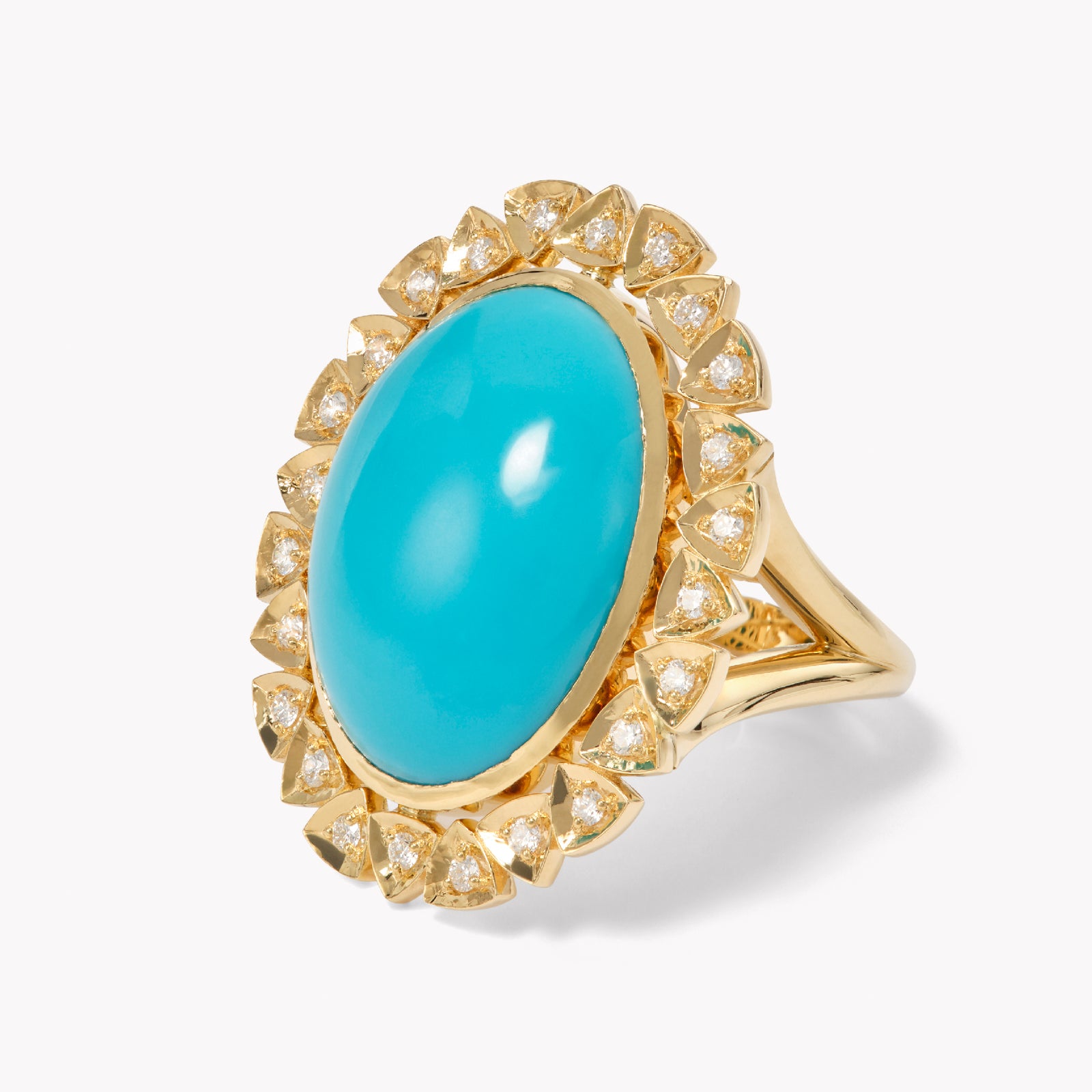 Della Turquoise Cocktail Ring