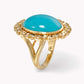 Della Turquoise Cocktail Ring