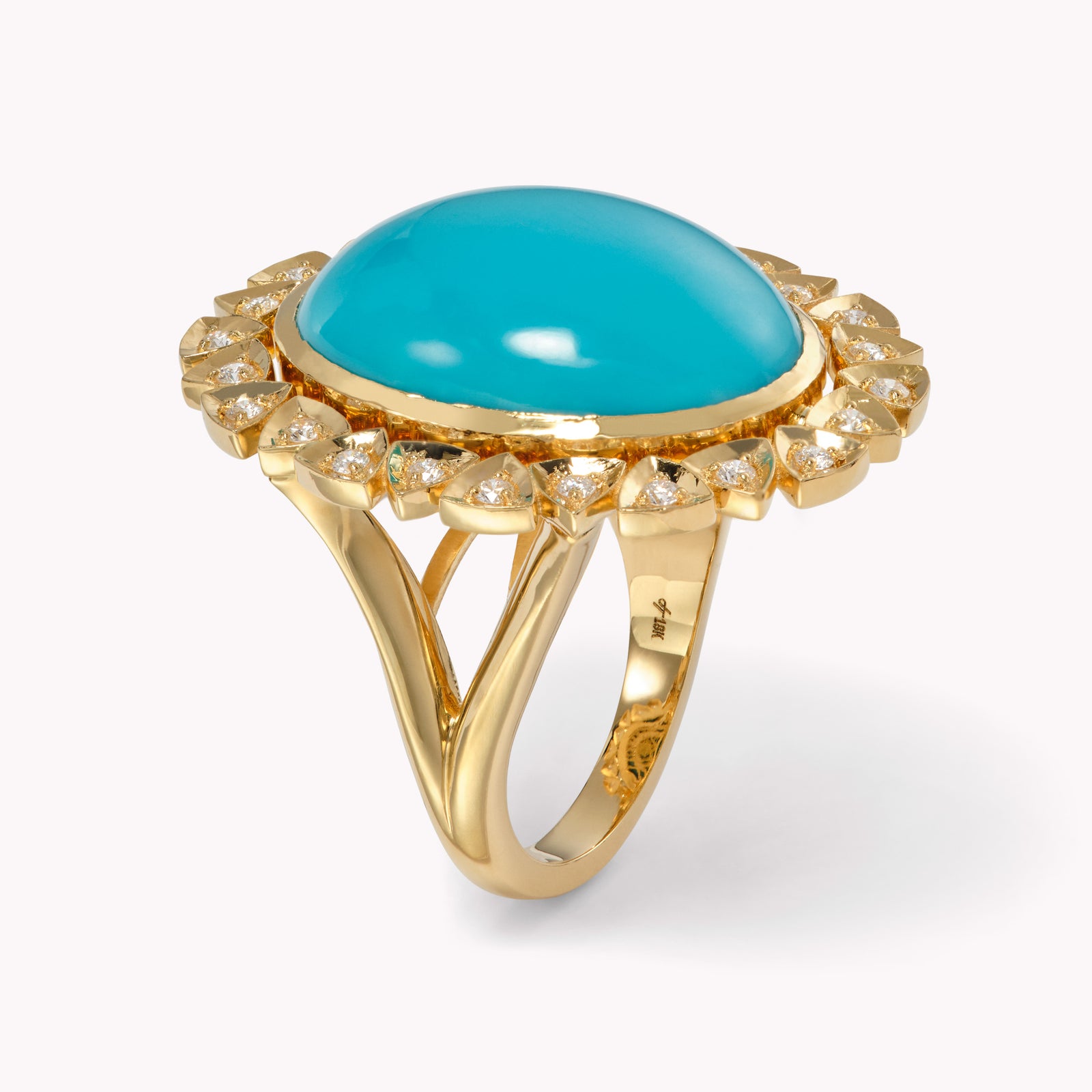 Della Turquoise Cocktail Ring
