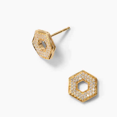 Eclipse Studs with Diamonds