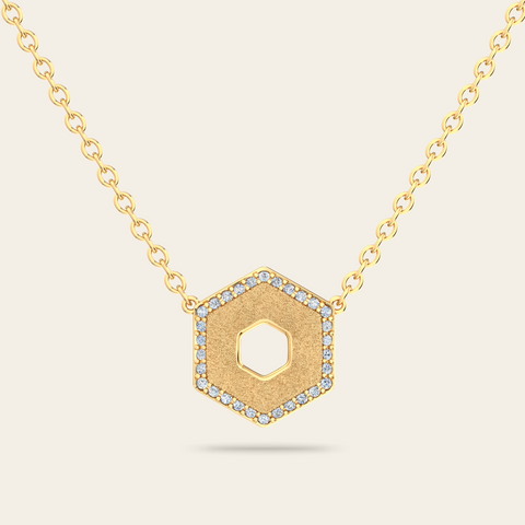 Petite Eclipse Necklace with Diamonds