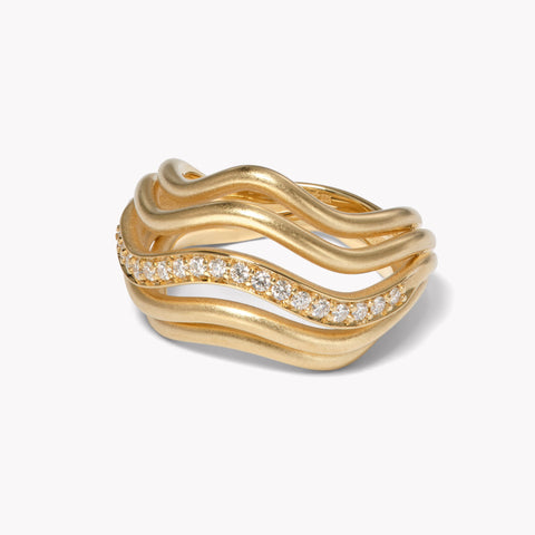 Sierra Cocktail Ring with Diamonds