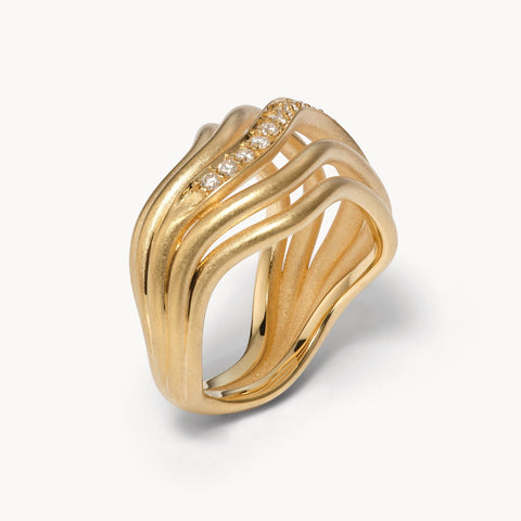 Sierra Cocktail Ring with Diamonds