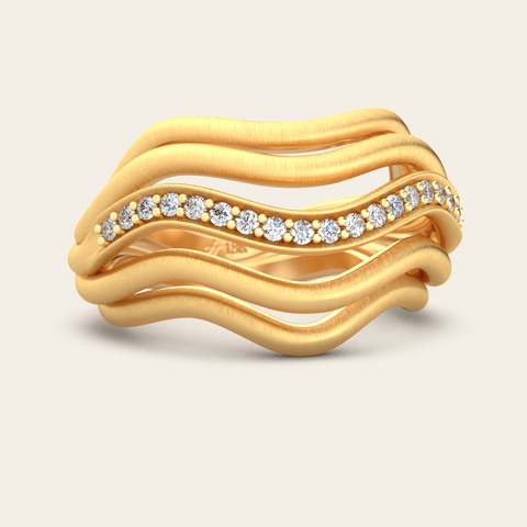 Sierra Cocktail Ring with Diamonds
