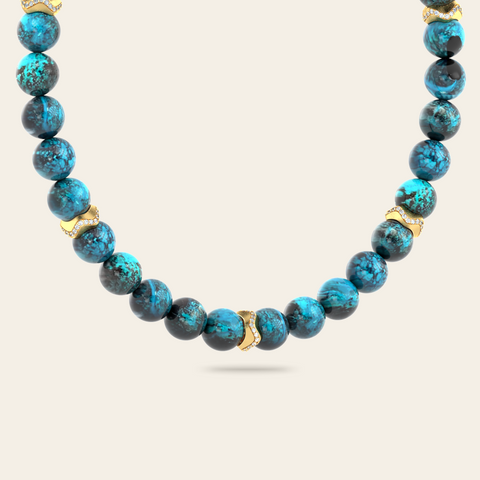 Elevated Sonora Shattuckite Bead Necklace