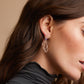Cascade Dangle Earrings with Pink Sapphires in 18k Rose Gold