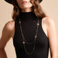 Cascade Double Chain Necklace in 18k Rose Gold