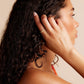 The Beaded Curve Ring in Satin Finished 18k Yellow Gold