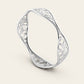Cascade Stacking Bangle in 18k White Gold