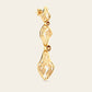 Cascade Extended Dangle Earrings with Spessartite Garnets in 18k Yellow Gold