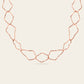 The Curve Long and Linked Necklace in 18k Rose Gold