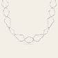 The Curve Long and Linked Necklace in 18k White Gold