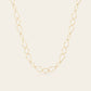 The Curve Long and Linked Necklace in 18k Yellow Gold