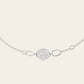 Cracked Earth Chain Necklace in 18k White Gold