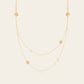 Cascade Double Chain Necklace in 18k Yellow Gold