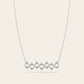 Flowing Cadence Necklace in 18k White Gold