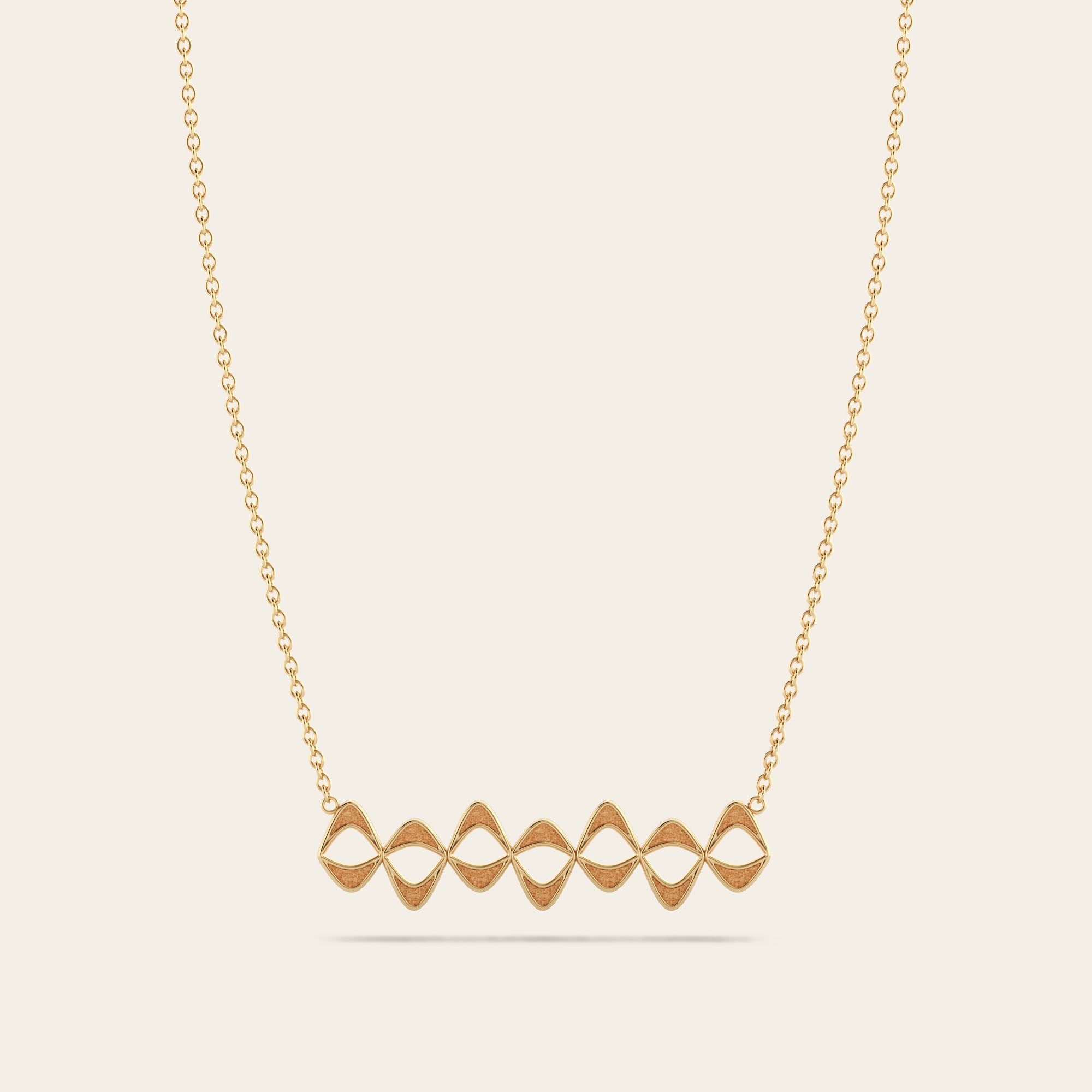 Flowing Cadence Necklace in 18k Yellow Gold