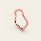 The Curve Ring in Satin Finished 18k Rose Gold