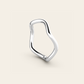 The Curve Ring in High Polished 18k White Gold