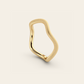 The Curve Ring in Satin Finished 18k Yellow Gold