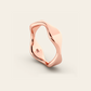 The Mirrored Curve Ring in High Polished 18k Rose Gold
