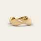The Mirrored Curve Ring in Satin Finished 18k Yellow Gold