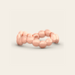 The Beaded Curve Ring in High Polished 18k Rose Gold