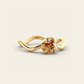 The Curve Ring with Spessartite Garnet in 18k Yellow Gold