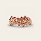 Double Cadence Eternity Ring with Spessartite Garnets in 18k Rose Gold