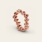 Double Cadence Eternity Ring with Spessartite Garnets in 18k Rose Gold
