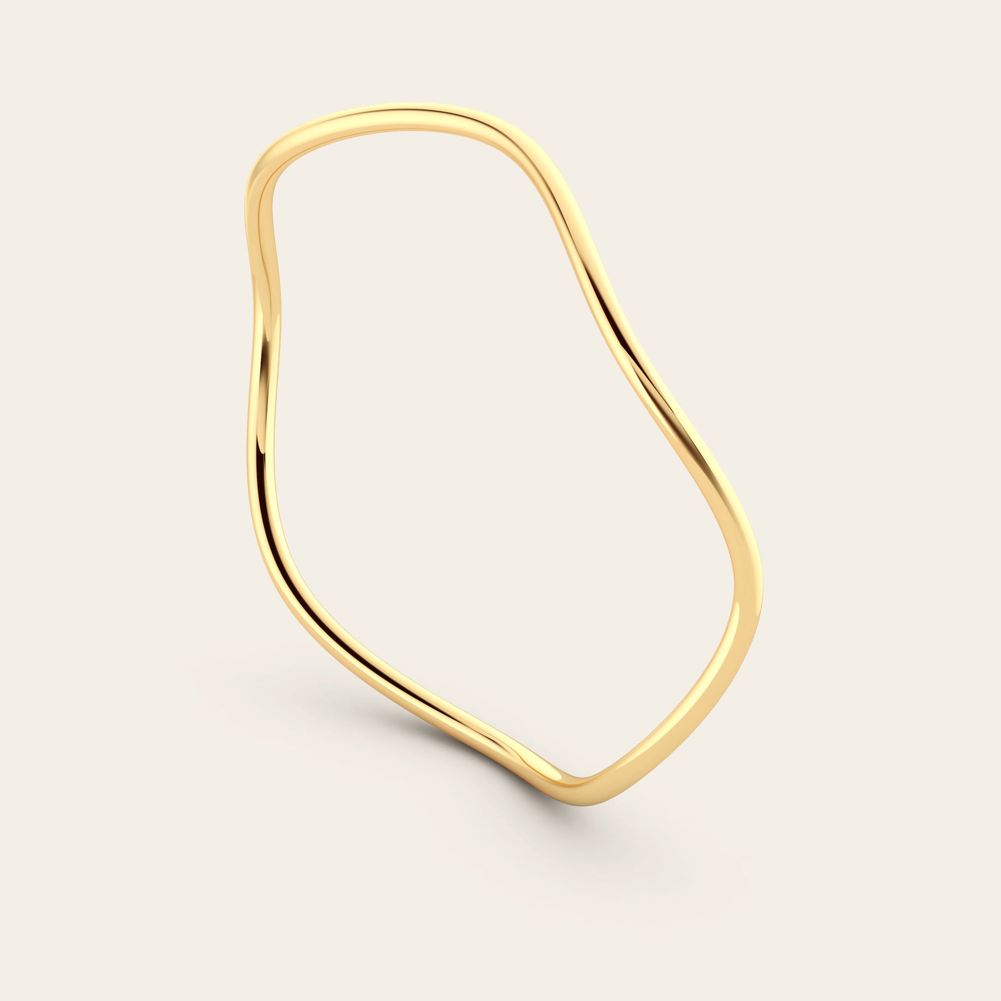 The Curve Bangle in 18k Yellow Gold